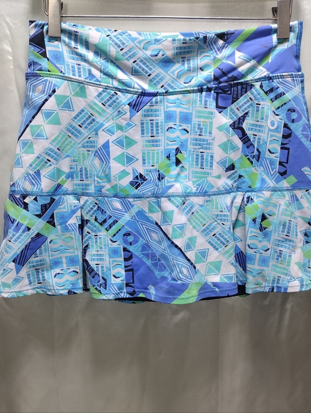 Dona Jo 2 Ultimate Skirt Built in Shorts pleated lower half abstract